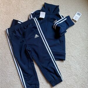 NWT Navy 2 Piece Adidas Track Suit for Baby